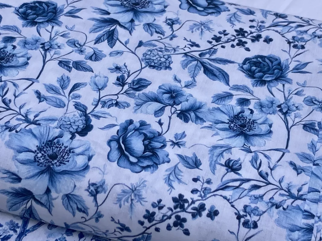 PO TREND FLEURI AZUL- ZBYTEK 90cm dovoz EU