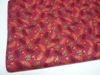 Plátno - vánoční větvičky(zlatotisk)