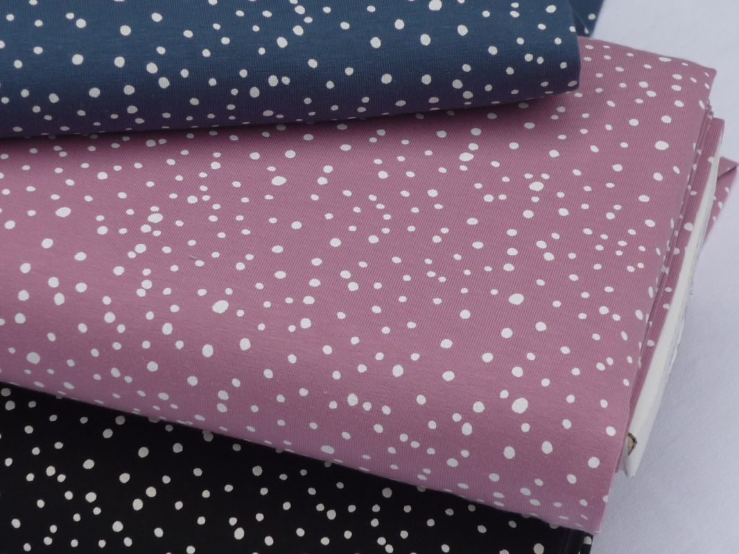 Úplet -puntíky na starorůžové ZBYTEK 95cm