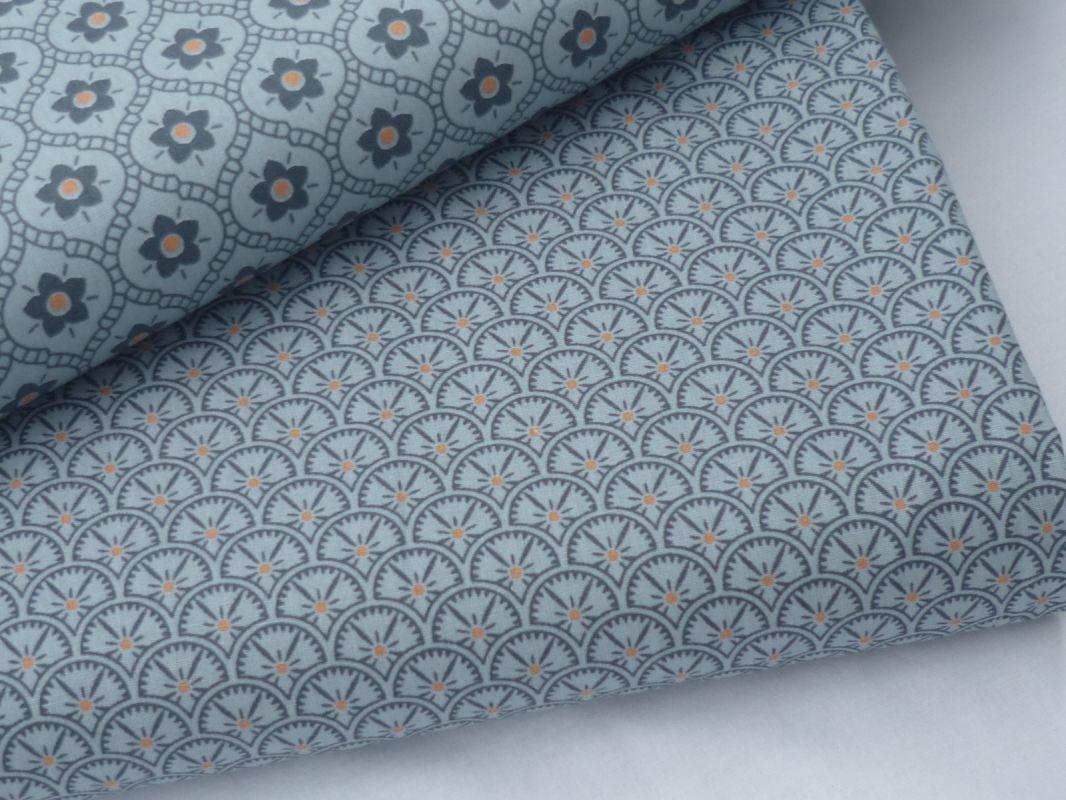 Bavlněný popelín - FLOWERS II ZBYTEK 75cm dovoz EU