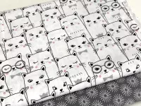 Bavlněné plátno - kočky 