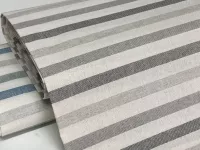 Dekorační látka- ELDORÁDO (pruhy šedo-černé)