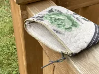 Kosmetická taška, pouzdro -růže na režné....