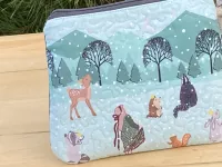 Kosmetická taška, pouzdro - zimní příběh....