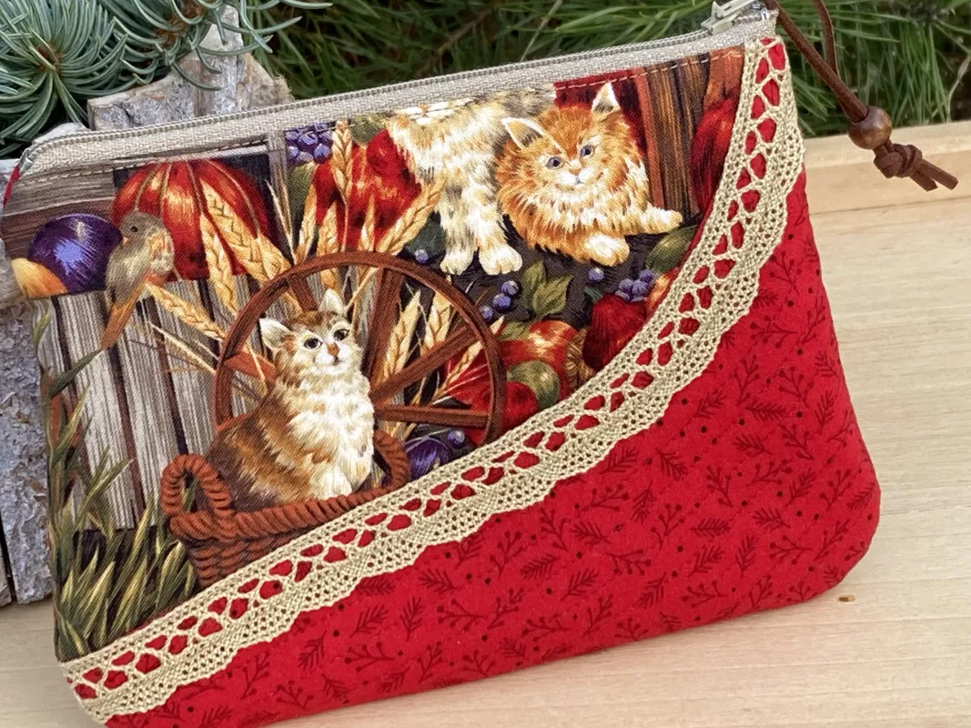 Kosmetická taška, pouzdro - kočky a koťata....