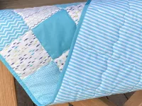 Malá patchworková deka - ryby a vlnky.... Malá patchworková deka - ryby a vlnky....