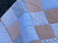 Patchworková deka - kytičková (Milly artic)...