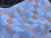 Patchworková deka - kytičková (Milly artic)...