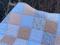 Patchworková deka - kytičková (Milly artic)...