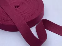 Popruh bavlněný - šíře 30 mm vínový