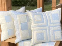 Povlak na polštář- proužky s krajkou II.... Povlak na polštář- proužky s krajkou II....