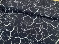 Teplákovina - praskliny na temně modré