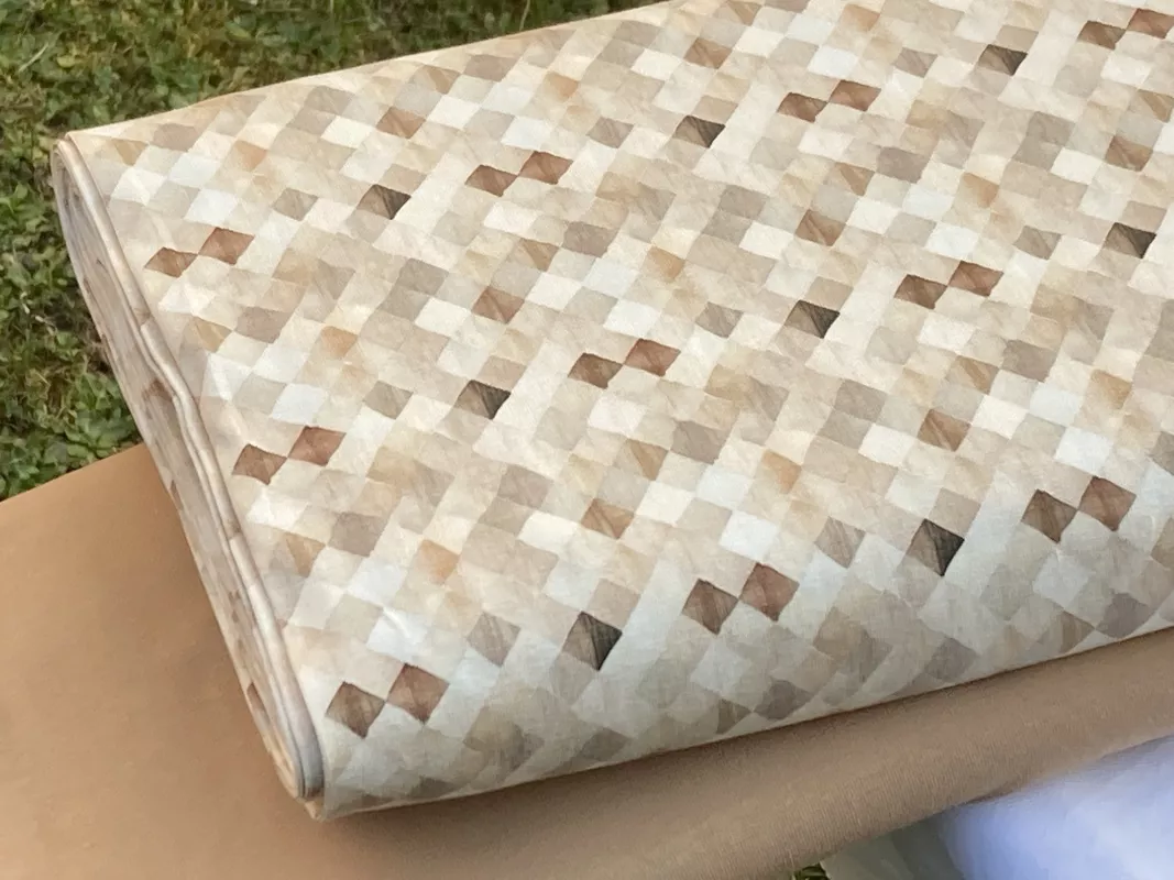 Úplet - hnědobéžové kosočtverce (digi)