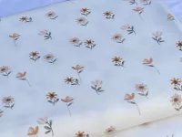 Úplet -kytičky na  smetanové (digi tisk, 200 g/m2)