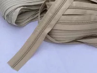 Zip spirálový 5 mm metráž  - přírodní hnědá(308)