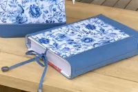 Obal, pouzdro, kapsa - modré růže.... Obal, pouzdro, kapsa - modré růže....