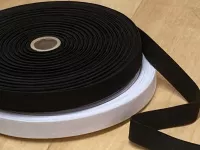 Pruženka plochá tkaná 20 mm- černá