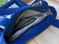 Taška - květy na lnu a JEANS..... Taška - květy na lnu a JEANS.....