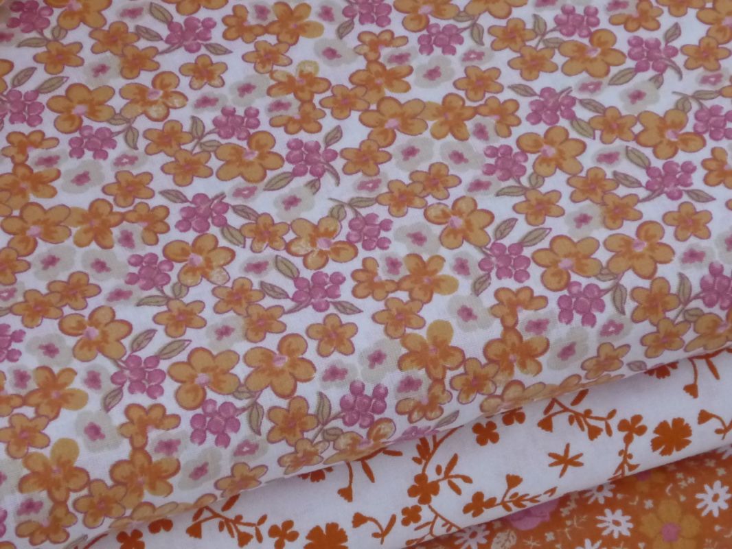 MILLE FLEURS jaune-orange / Lilas dovoz EU